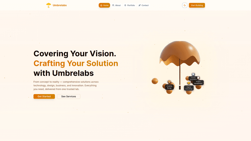 Umbrelabs project screenshot
